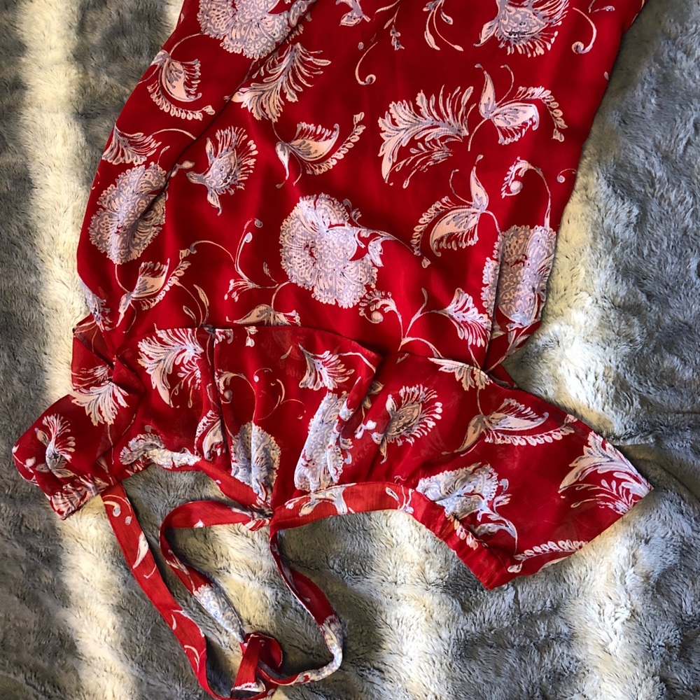 Off the shoulder top with halter strap